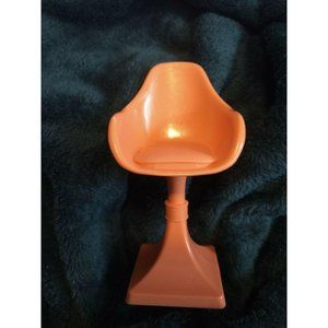 2018 Barbie Dream House Replacement Orange Office Chair, 360 Dollhouse